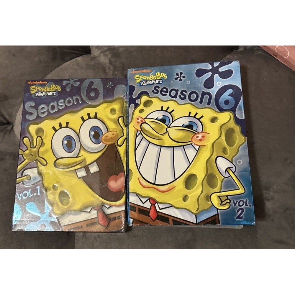 Lot of 2 SpongeBob SquarePants Season 6: Volume 1-2 (2-DVD 2010)